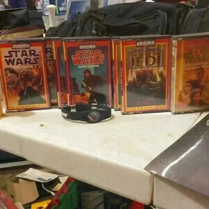 Four complete vintage  audio cassette tapes of Star Wars.